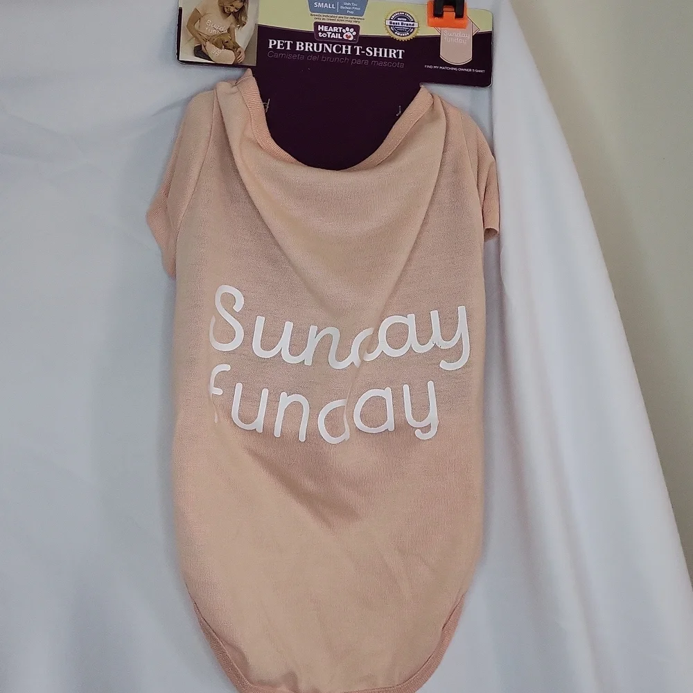 Sunday Funday Pet Brunch Tee Nwt Size Small
